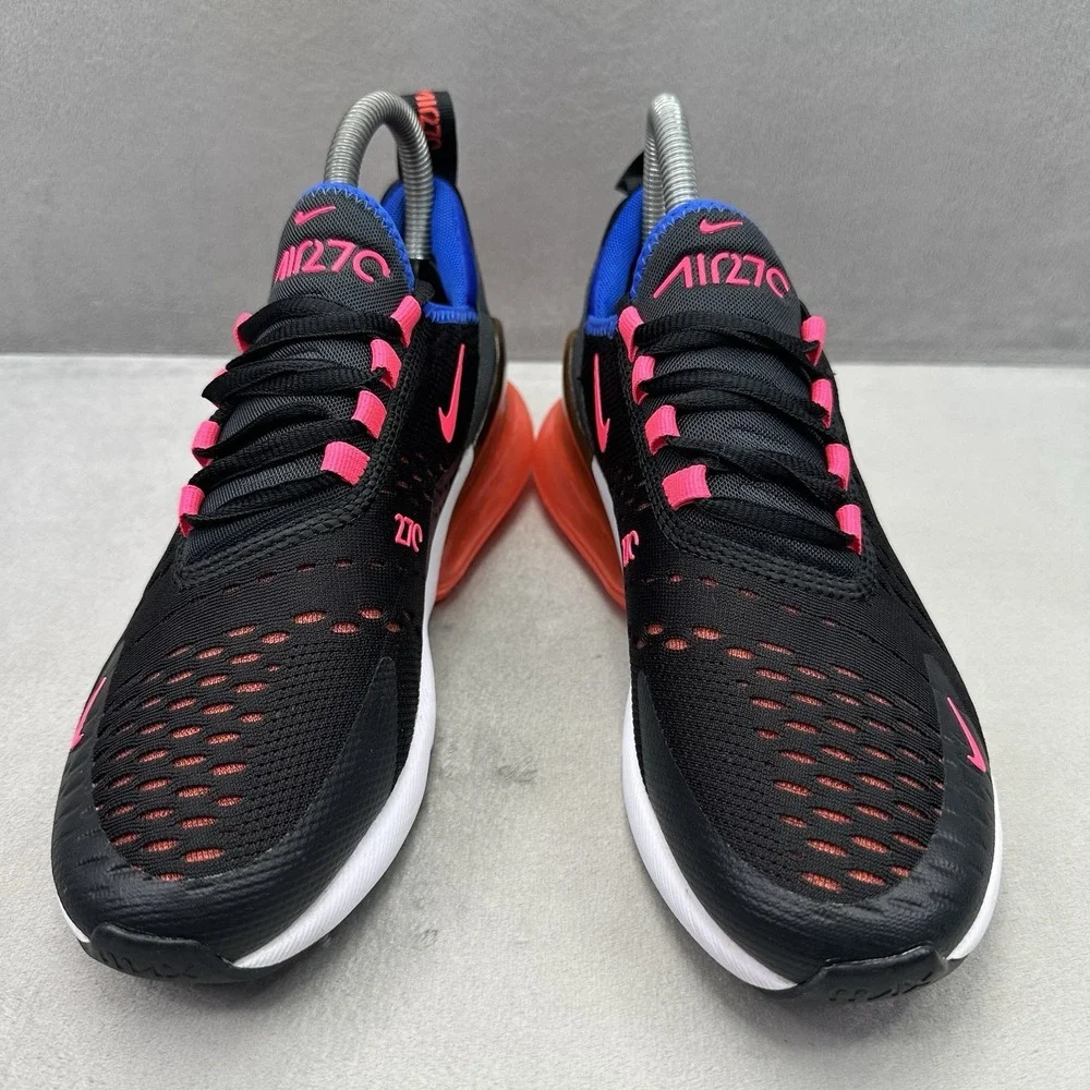Womens Size 6 Nike Air Max 270 Pastel Shoes Black / Crimson Athletic Sneakers